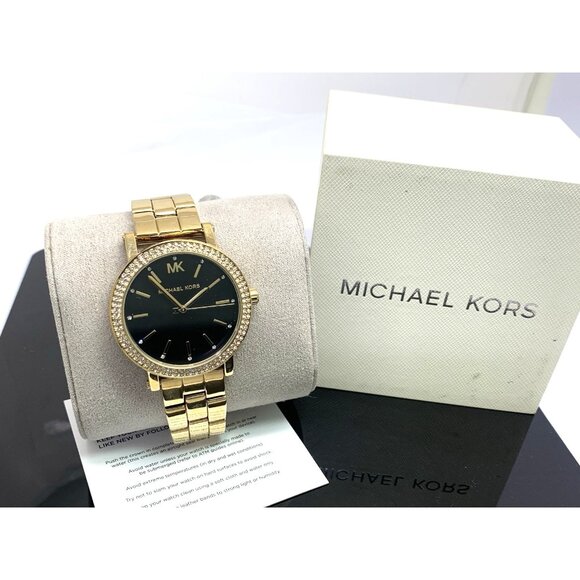 Michael Kors Women\'s Watch MK7345 Corey Quartz Gemmed Gold Stainless Steel 38mm main image 13